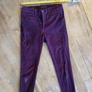 Women's Ann Taylor Skinny Cranberry Corduroy Pants SIZE:2